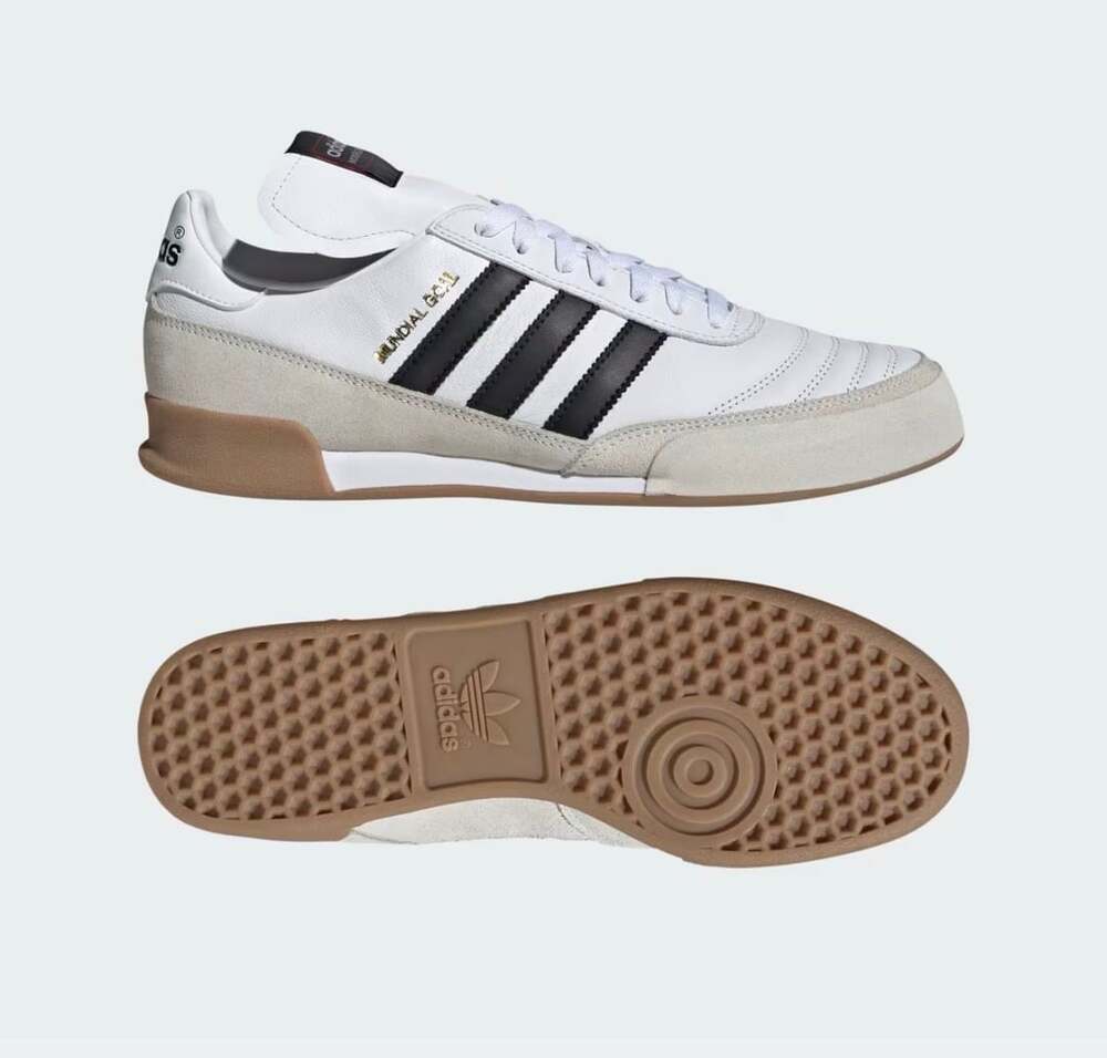Adidas Mundial Goal Size 10 White Black Indoor Soccer Shoes NWOB